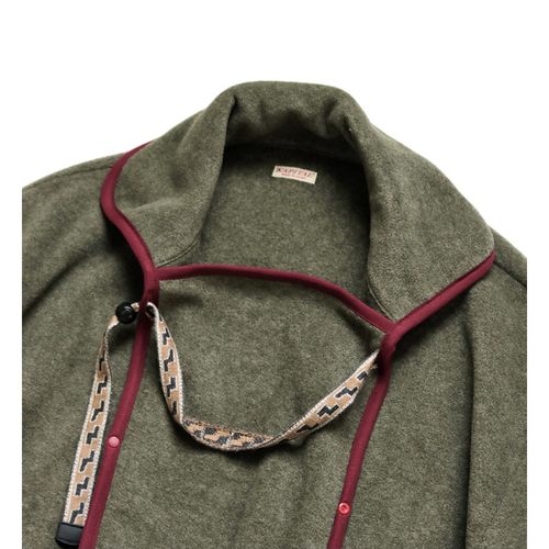 21AW KAPITAL 平田和宏 双色摇粒绒刺绣多功能宽松长袖夹克外套 - 图1