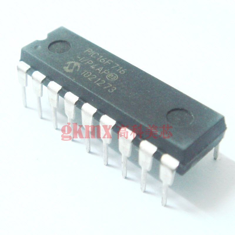 高科美芯 单片机PIC16F716-I/P DIP18闪存微控制器 17元/PCS - 图1
