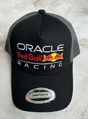 Oracle红牛F1赛车棒球帽子男女生网眼透气鸭舌帽运动户外刺绣弯檐