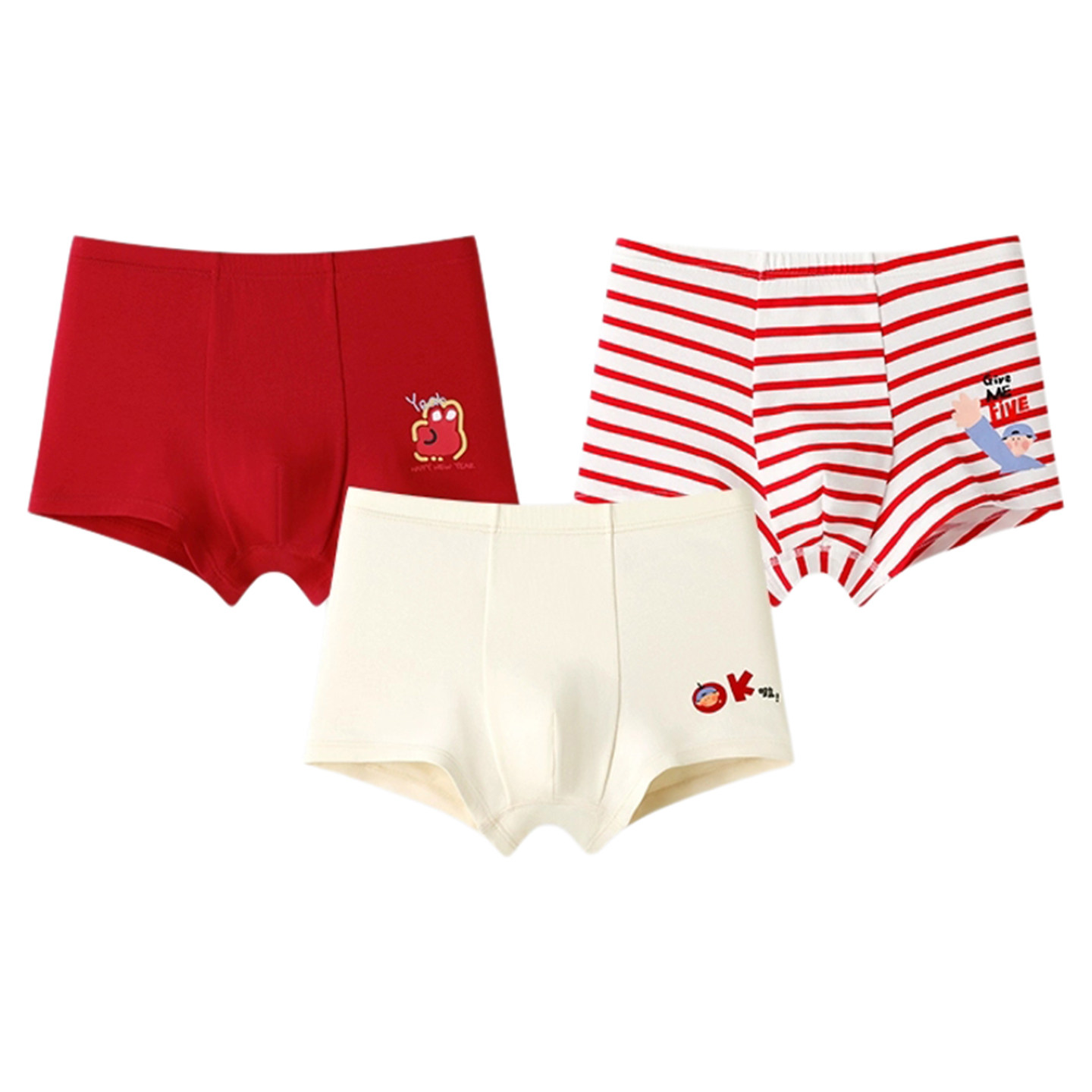 久岁伴男童本命年内裤儿童红色裤头纯棉新年属马12岁中大童平角裤,淘宝优惠券,粉丝福利购,淘宝优惠卷