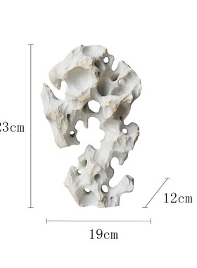 手工陶瓷太湖石装饰品新中式