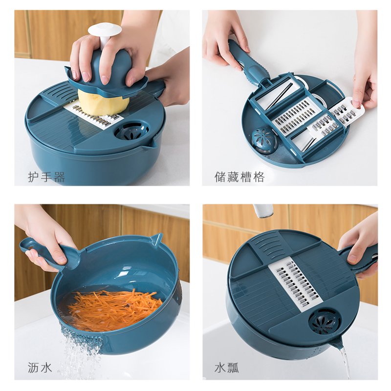 厨房多功能切菜神器土豆丝切丝器家用擦丝刮刨丝切花土豆片切片机 - 图3