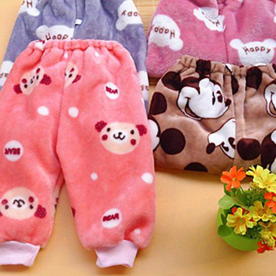 新生儿珊瑚绒裤子初生婴儿保暖法兰绒长裤男女宝宝睡裤秋冬暖暖裤,淘宝优惠券,粉丝福利购,淘宝优惠卷