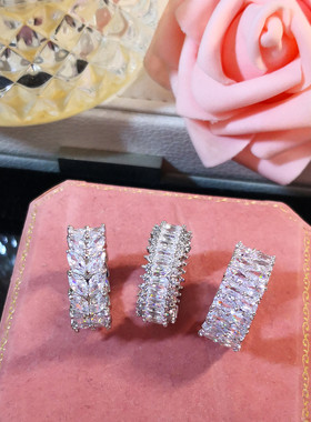 麦穗精致戒指女式超闪奢华