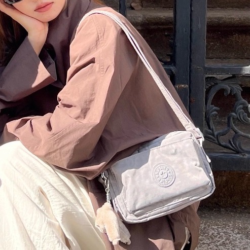 Kipling女款斜挎包猴子包防水单肩包通勤休闲百搭小方包女包6237 - 图2