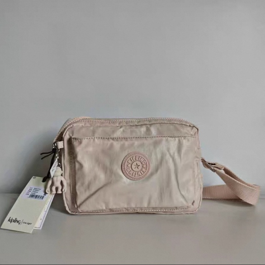 Kipling女款斜挎包猴子包防水单肩包通勤休闲百搭小方包女包6237 - 图3