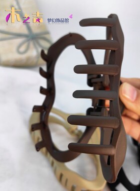 木之吉饰品网红高级感气质抓夹后脑勺盘发神器大号鲨鱼夹发卡头饰