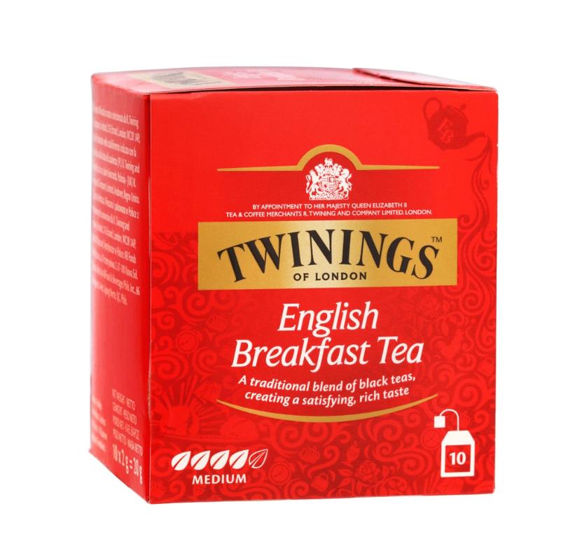 香港代购 英国进口Twinings川宁早餐红茶 茶包盒装10包 休闲饮品