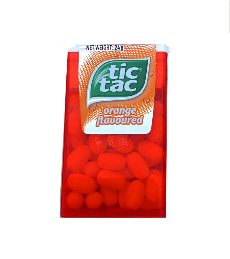 现货正品进口便携薄荷糖TICTAC劲凉薄荷味 草莓味 香橙味 24克 - 图0