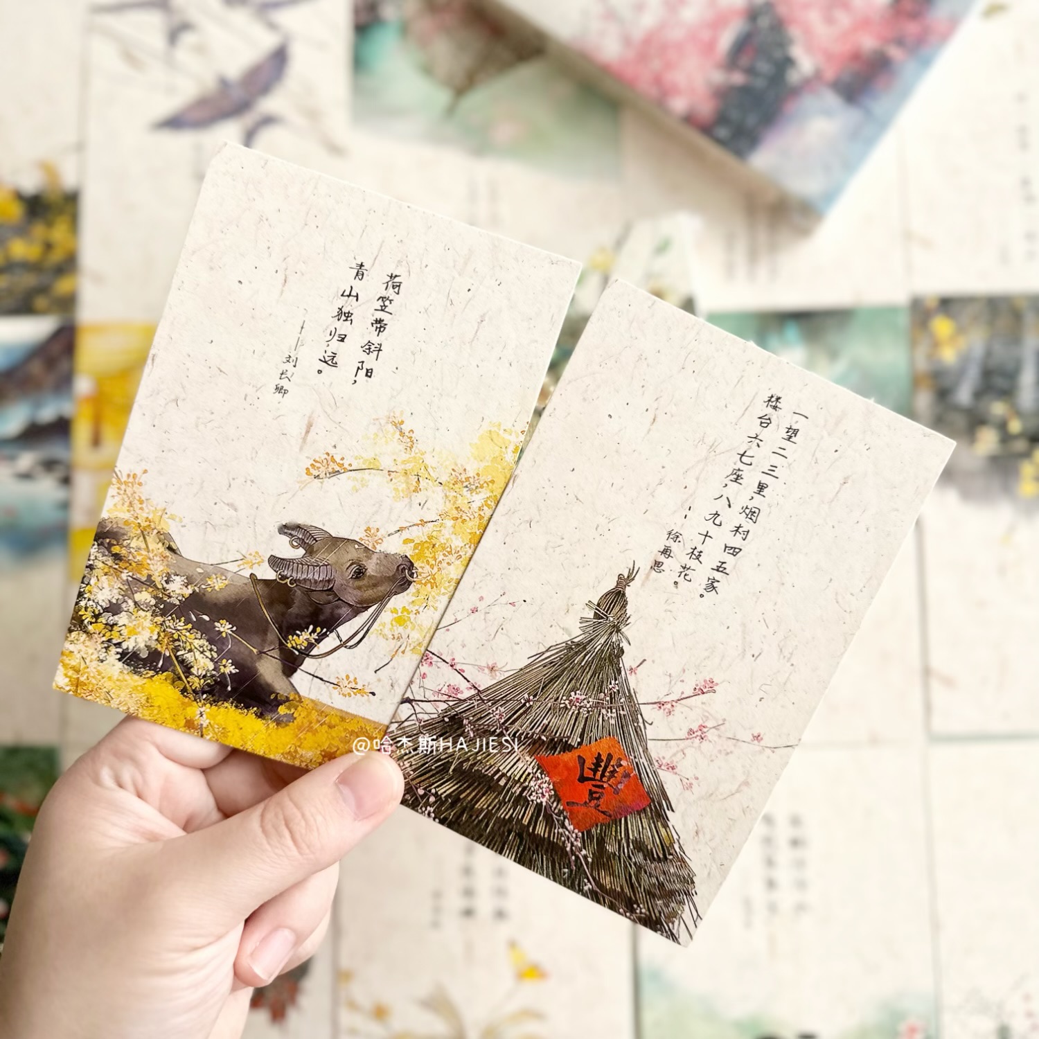 Beautiful Chinese style postcards, literary and ancient style cards
