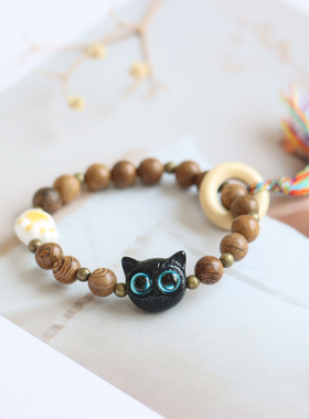 民族风新中式景德镇陶瓷手链手串