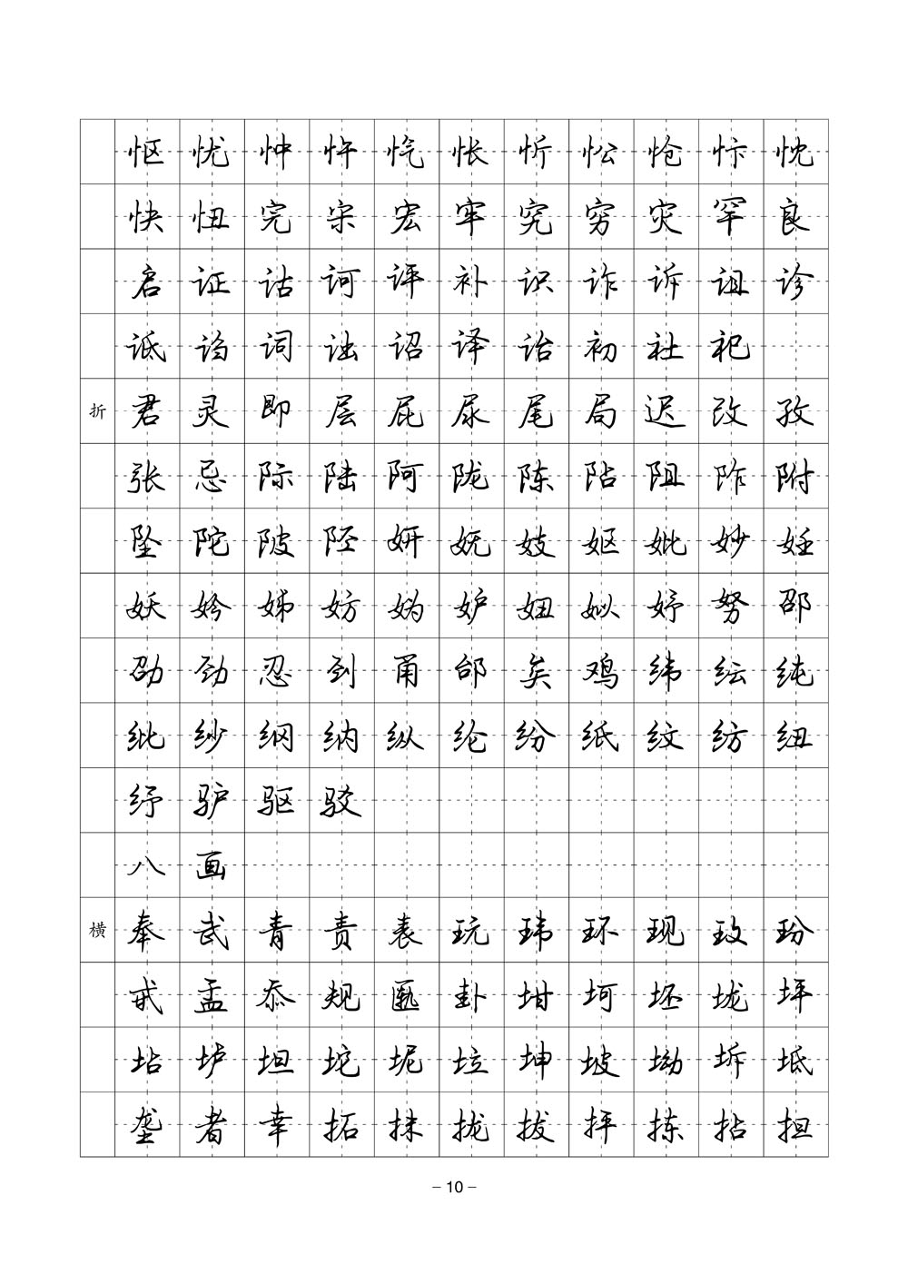 行书二 6500常用字字帖 硬笔钢笔字帖  简体