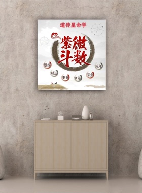 易学国学术数图紫微斗数自粘贴画