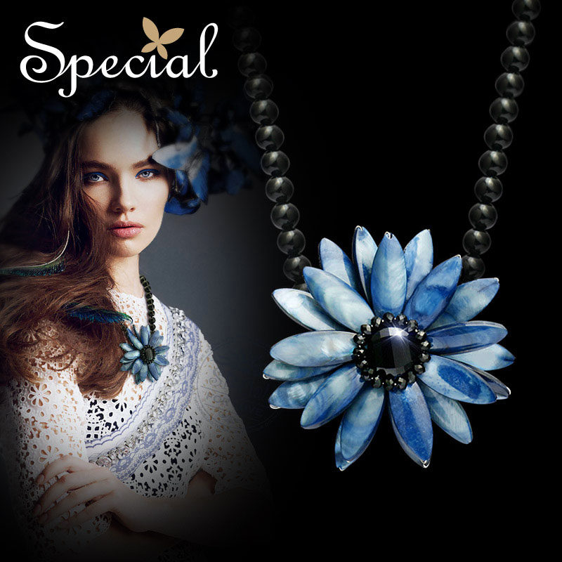 special欧美复古贝壳锁骨女潮吊坠 special品牌项链