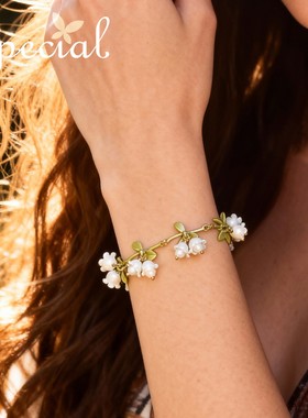 special珍珠森系可调节手串手链