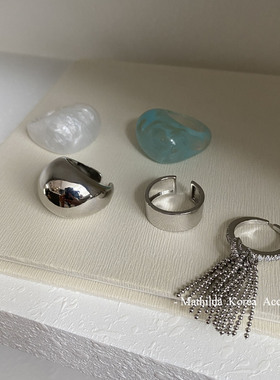 网红欧美小众戒指手镯