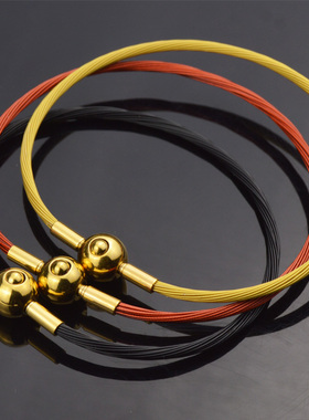 钢丝绳红绳细手绳可穿3d配珠金店