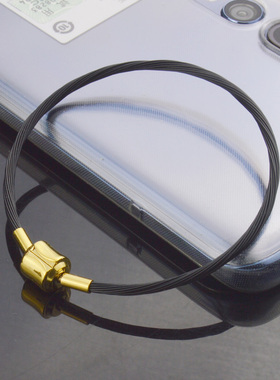 2mm金色钢丝绳黄金金珠小孔皮绳