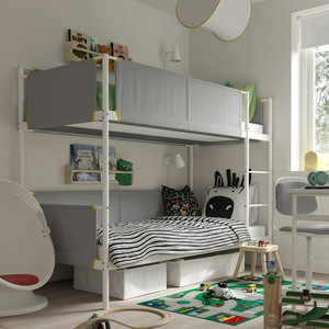 宜家国内代购I维特瓦尔双层床架多功能儿童床上下铺双层床高低床