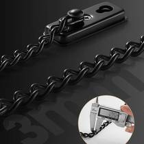 Theft-proof chain door lock buckle chain home door bolt security door security chain window chain window chain lock free of perforated anti-theft buckle door lock