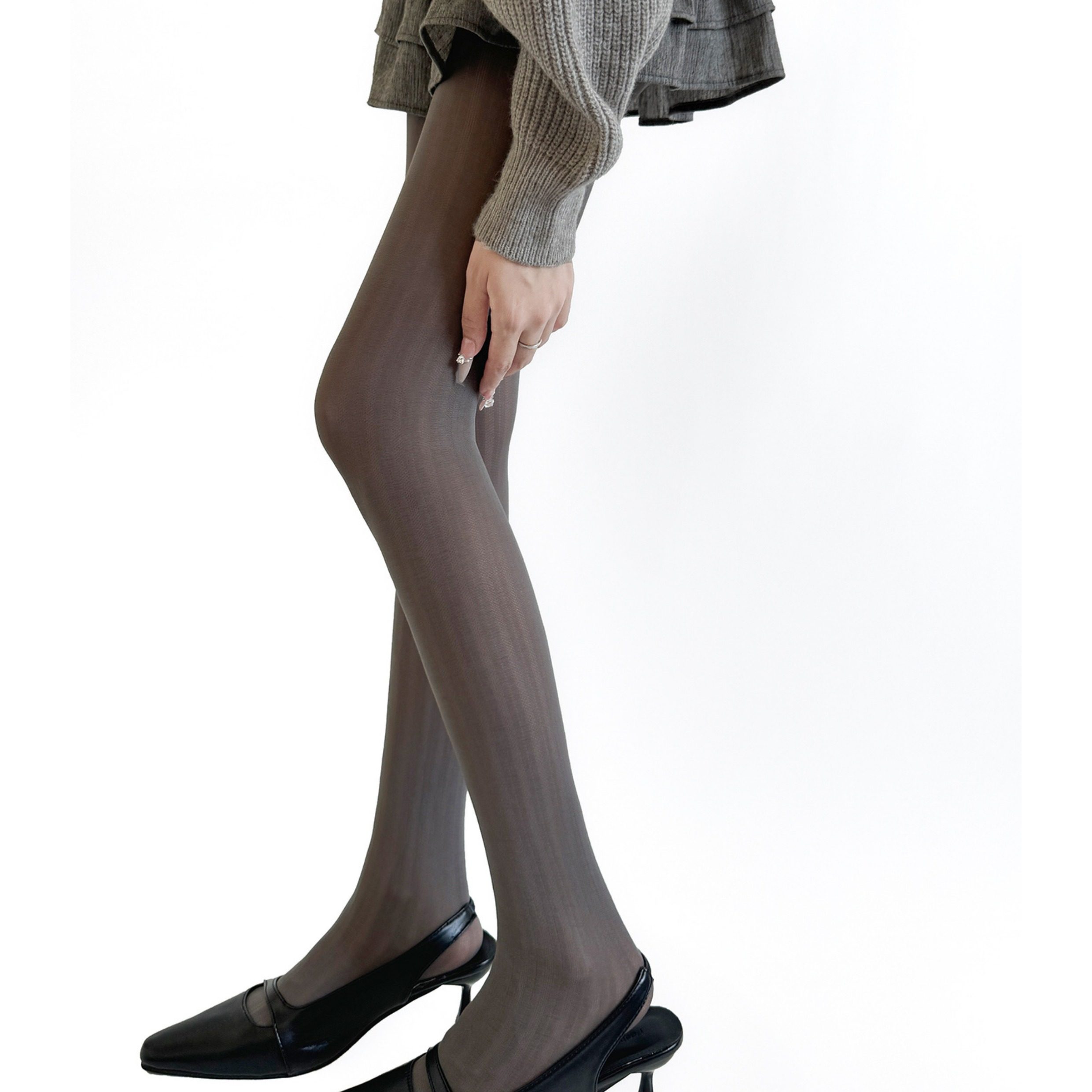 春秋烟灰色微透学院风灰色竖条纹连裤袜女薄款显瘦黑丝打底袜薄款,淘宝优惠券,粉丝福利购,淘宝优惠卷