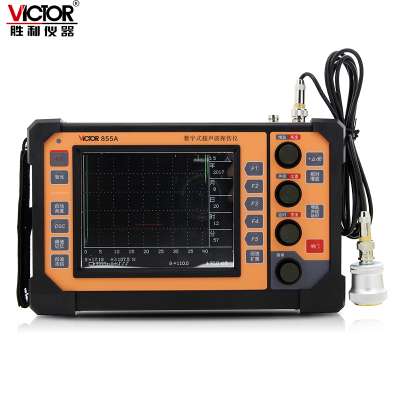 胜利VC855A数字超声波探伤仪裂纹疏松金属探伤内部缺陷检测仪-图0