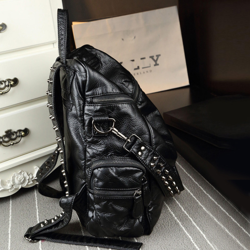 2020新款时尚百搭大容量女士双肩包 欧比时双肩背包