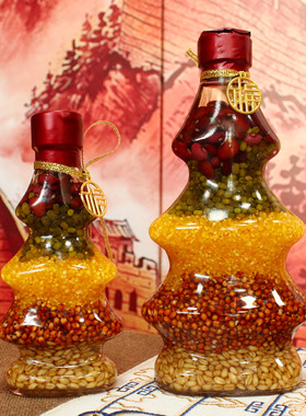 厂家现货五谷丰登杂粮摆件 新居乔迁之喜礼品 五谷丰登搬家装饰品