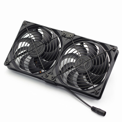 12cm大风量风扇 高转速暴力风扇 220V 电脑 机柜散热风扇 带调速 - 图0