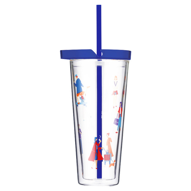 LOCK&LOCK urban life simple water cup with straw