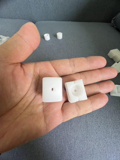 Printed aluminum frame positioning plastic rubber plug head