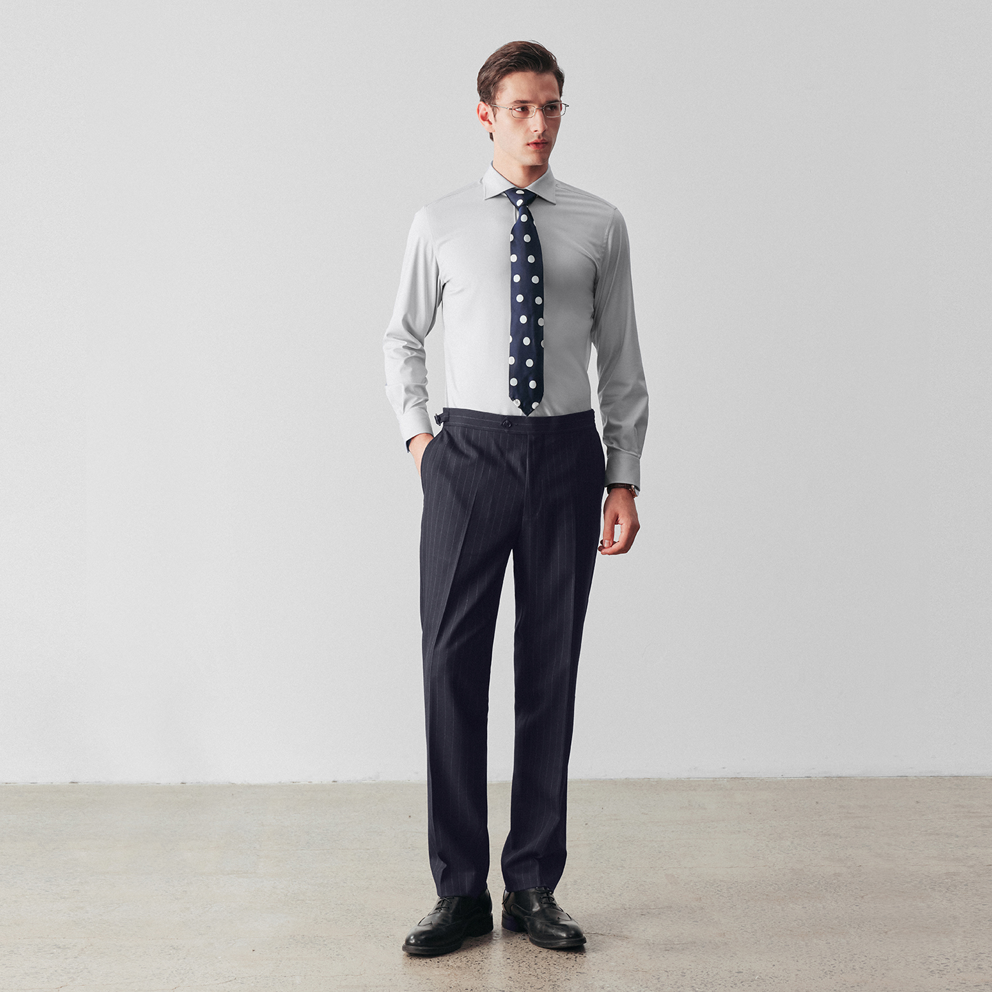 【免烫速干】柏品2025冬新易打理衬衫男莫代尔商务正装通勤衬衣 - 图2