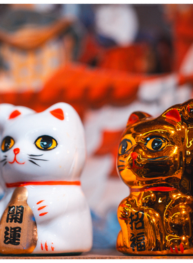 杂货家居客厅陶瓷可爱风摆件