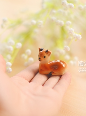 陶瓷可爱小鹿梅花鹿筷架