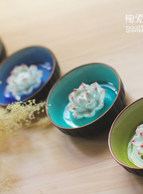 客厅陶瓷冰裂纹工艺品