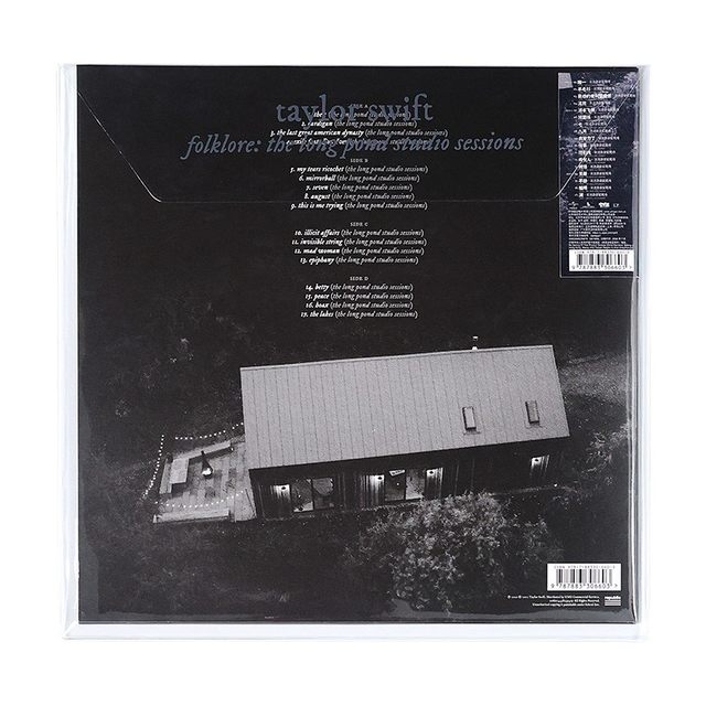 Genuine Swift Taylor Swift Album Folktales Live at Changchi Recording Studio 2LP Vinyl Record