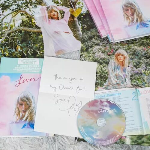 正版Taylor泰勒 霉霉专辑套装Lover恋人豪华版1-4CD唱片+海报周边_虎窝淘