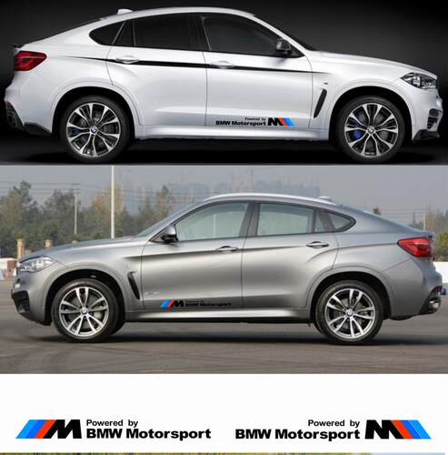 适用于宝马BMW3系5系X1X3X4X5X6车贴m标改装车身门贴遮痕拉花贴纸 - 图0