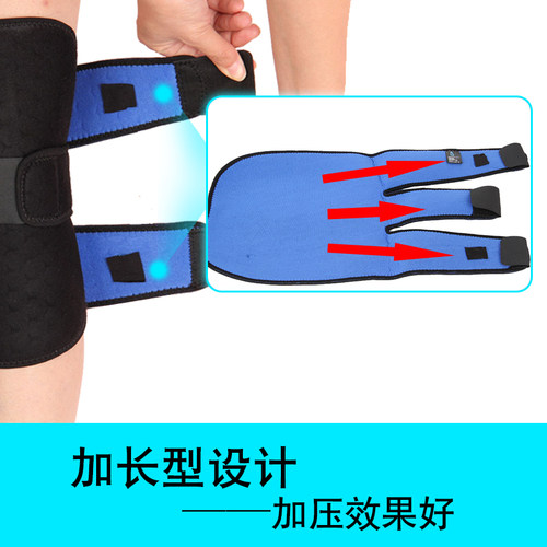 AQ护膝男运动女篮球跑步跳绳膝盖关节损伤大码专业腿部护具绑带套 - 图2