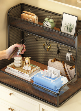 钥匙扣展示架收纳盒入户门口挂放置物架玄关创意摆件梳妆台首饰架