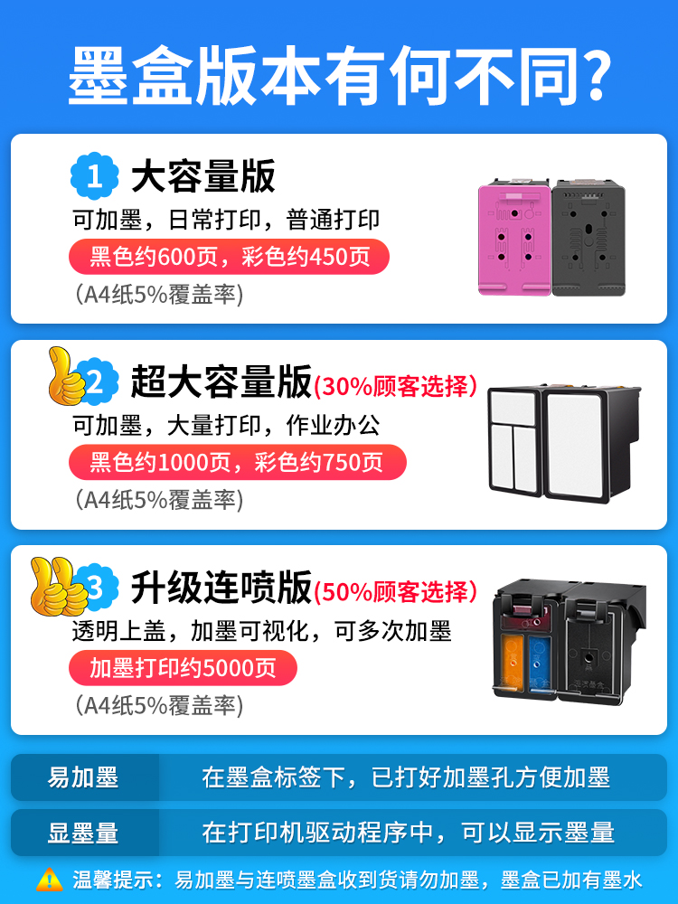 兰博 适用惠普HP664墨盒 HP DeskJet打印机1115 1118 2135 2138 2 - 图0