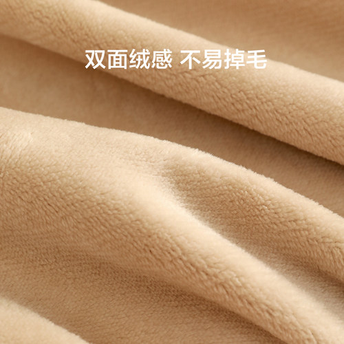 水星家纺儿童卡通牛奶绒三/四件套母婴A类抗静电暖绒套件保暖床品 - 图1