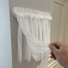 Декор для выключателя 蕾丝电表箱罩免打孔粘贴电闸多媒体箱门铃装饰纱帘墙面遮丑帘定做