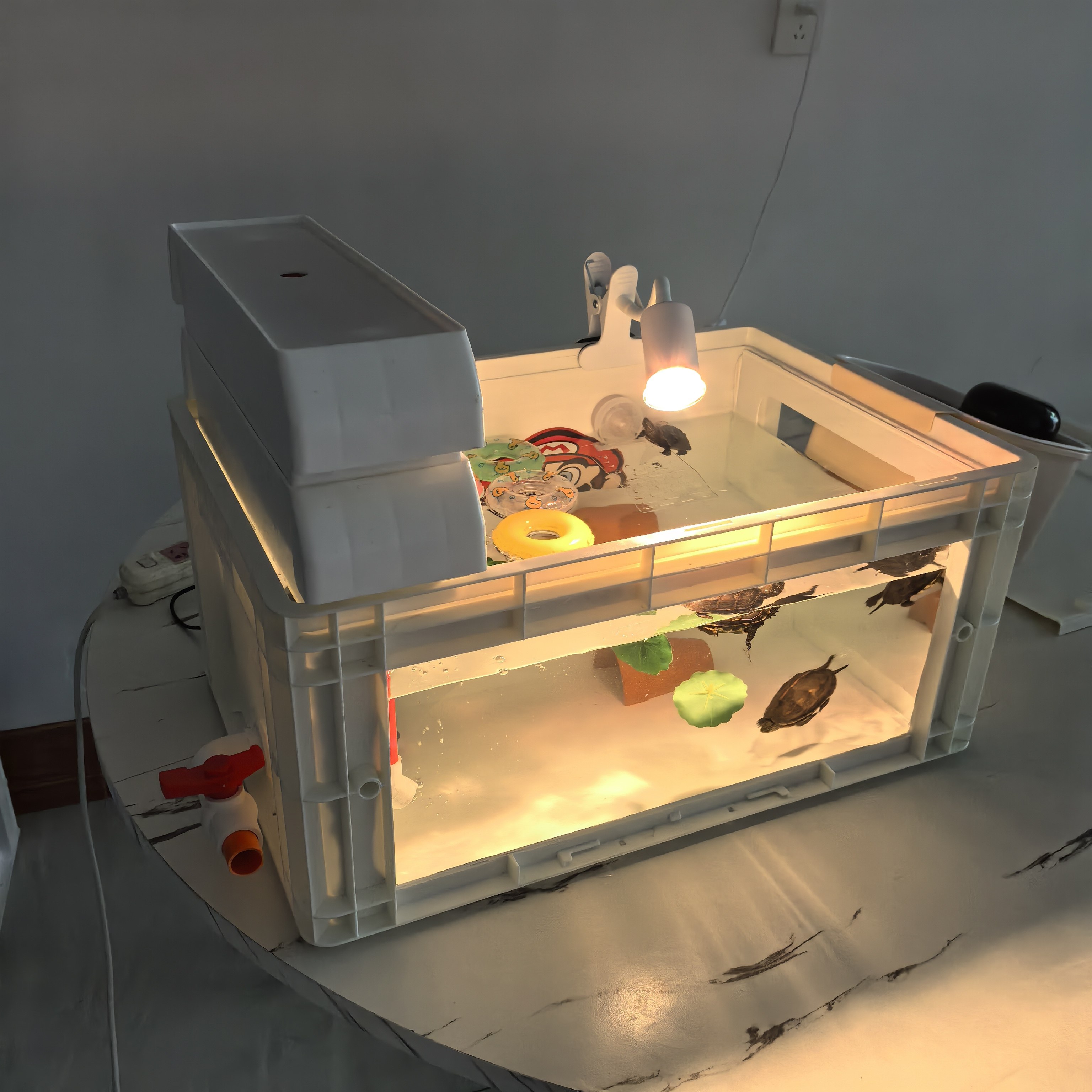 新款升级可视周透明转箱龟缸家用客厅阳台养乌龟的容器,淘宝优惠券,粉丝福利购,淘宝优惠卷