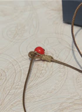 手工编织短款铃铛花朵冰裂锁骨链