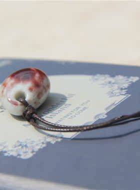 情侣民族风长款配饰棉麻复古吊坠