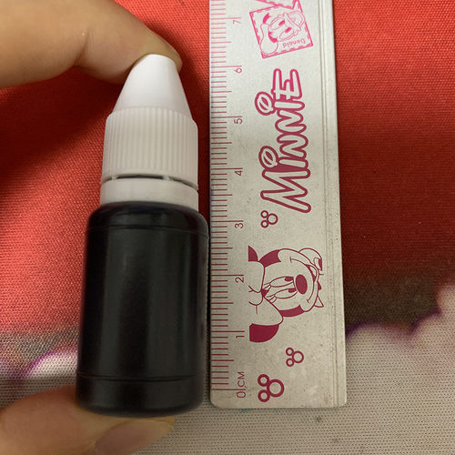 红色蓝色黑色光敏印油小瓶装光敏印章刻章材料专用耗材批发70支 - 图1