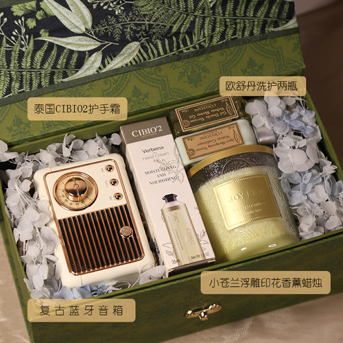 欧舒丹礼盒生日礼品送女生闺蜜高级感实用结婚伴娘伴手礼蓝牙音响 - 图1