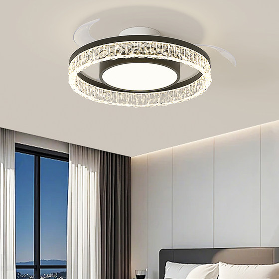 Light luxury Italian style bedroom bladeless fan lamp