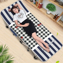 Portable folding bed for lunch break Home Easy office upholstered plus coarse single beds Adult afternoon nap bed accompanied by bed